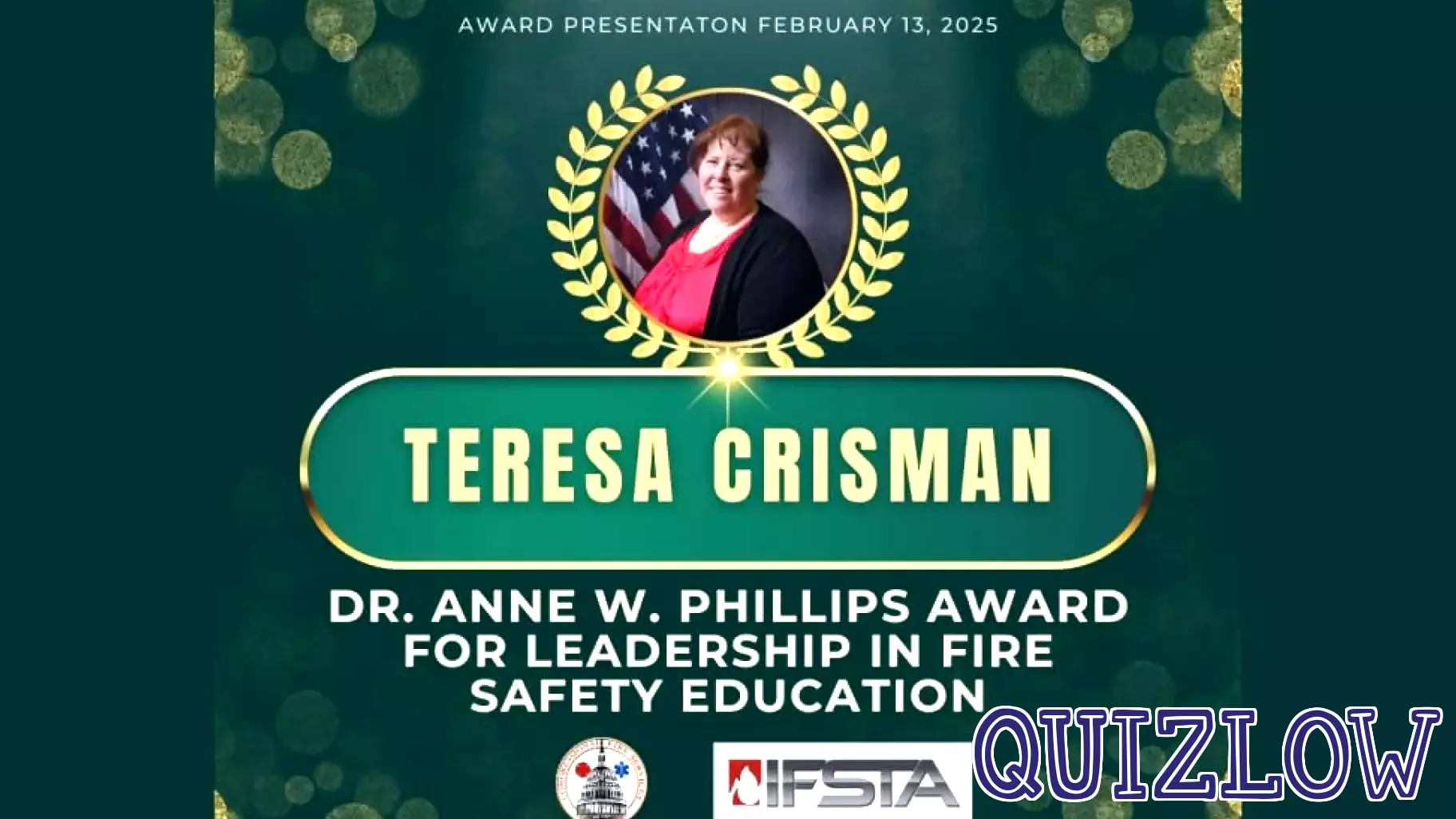 Teresa Crisman Honored with 2025 Leadership Award for Fire Safety Education